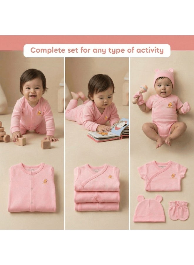 HoneyBee Newborn Essentials Set-100% Organic Cotton, 10-Pcs Baby Gift Set for Boys & Girls (0-3) - Made in Turkey - Image 5