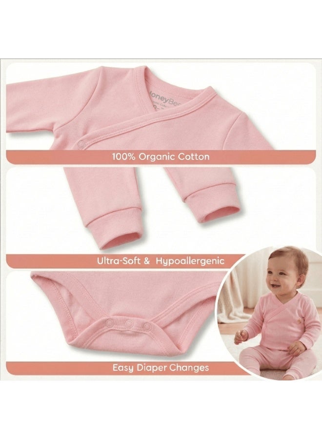 HoneyBee Newborn Essentials Set-100% Organic Cotton, 10-Pcs Baby Gift Set for Boys & Girls (0-3) - Made in Turkey - Image 3