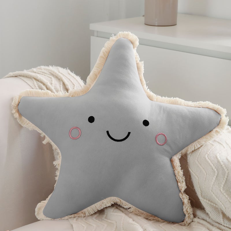 Blue Soft Pure Cotton Five Pointed Star Pillow Fresh Cushion Bed Pillow Home Office Sofa Car Seat Cushion Party Supplies - Image 2