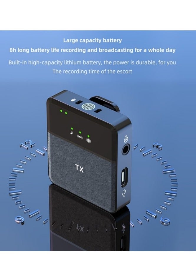 SX31 ميكروفون لاسلكي متعدد الوظائف 3 في 1 - جهاز إرسال واحد + جهاز استقبال - أسود - Image 5