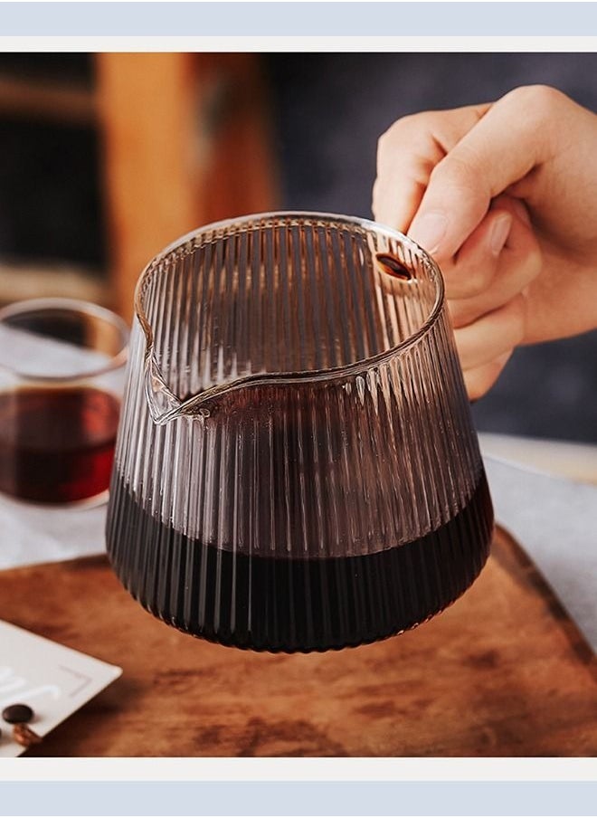 MIXDE 3-piece Heat-resistant Glass V60 Inverted Lid Coffee Machine Hand Brewed Coffee Sharing Pot With Coffee Paper Filter 500ML  - Image 5