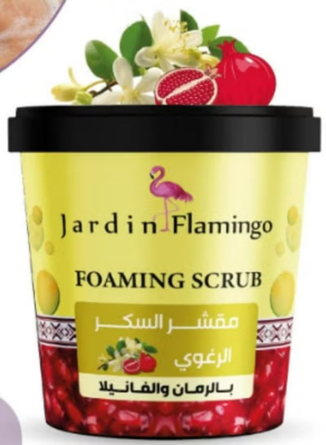 Jardin Flamingo Foaming Sugar Scrub Vanilla And Pomegranate 500 g