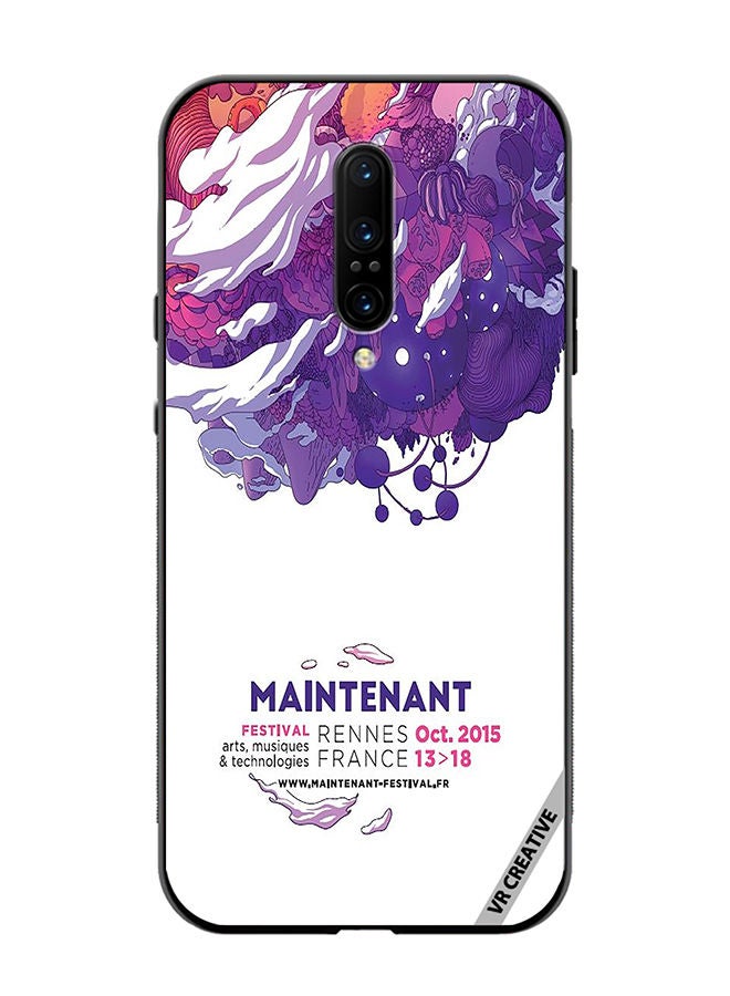 VR CREATIVE Protective Case Cover For OnePlus 7 Pro Maintenant Festival Modern Event Design Multicolour - Image 1