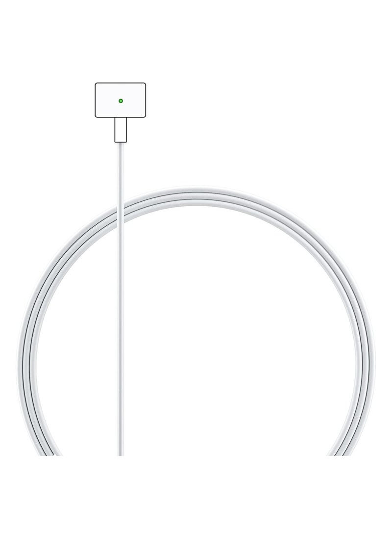 Generic - 45W Magnetic 2 T-Tip MacBook Mac Air Laptop Charger Adapter T-Connector (White) - Image 1