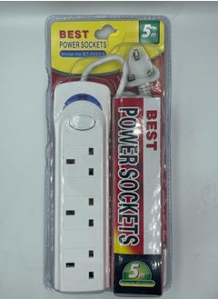 Best Power Strip With 3-Way Power Extension Adapter 5M  - Image 1