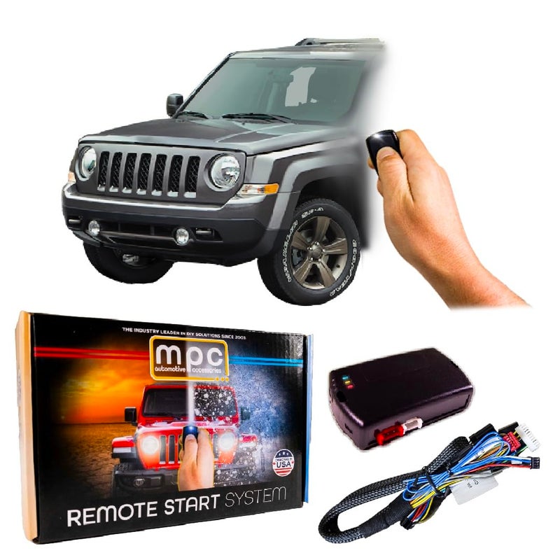 MPC Remote Start Compatible with 20072017 Jeep Patriot 100 Plug n Play Press Fob 3X Lock to Start Zero Wire Splicing