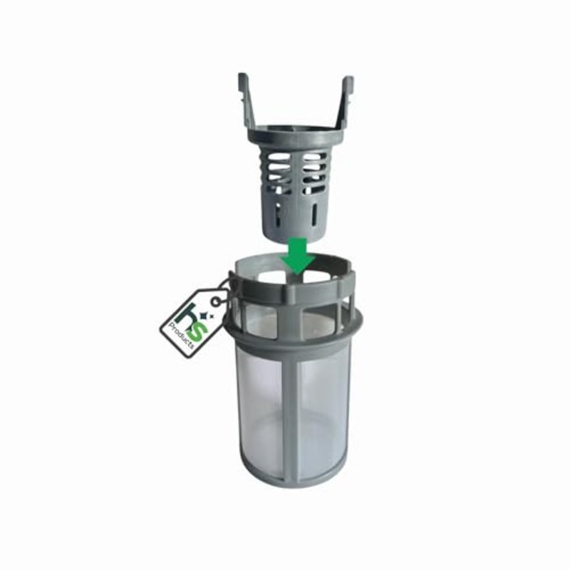 Dishwasher filter replacement for household appliances, stainless steel, silver, universal fit with fine mesh for optimal debris capture - Image 3