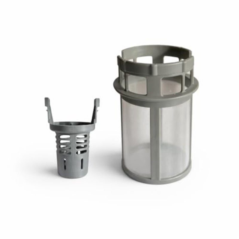 Dishwasher filter replacement for household appliances, stainless steel, silver, universal fit with fine mesh for optimal debris capture - Image 1
