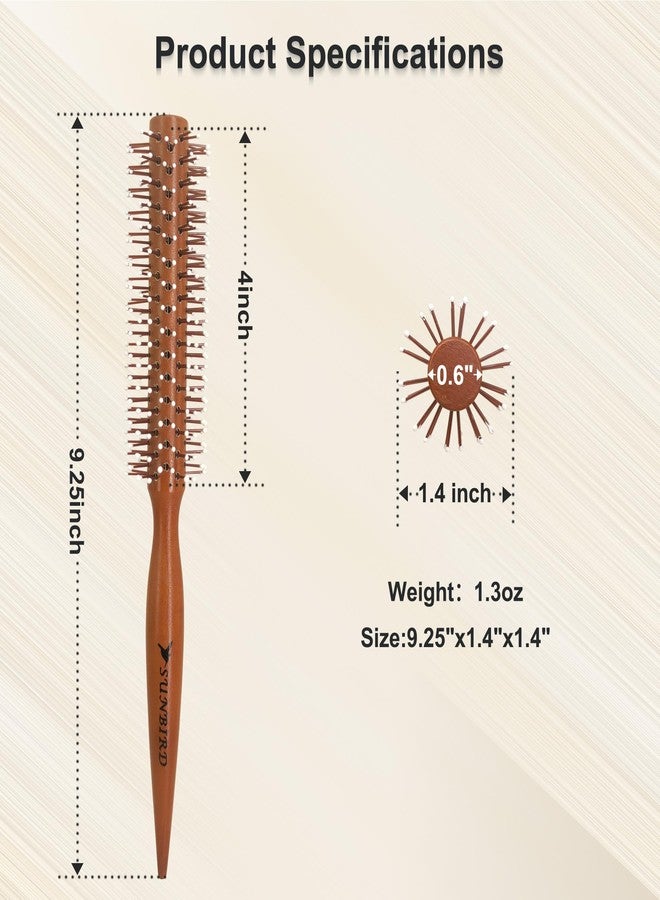 SUNBIRD Small Round Hair Brush for Short Hair Styling, Men & Women - Image 5