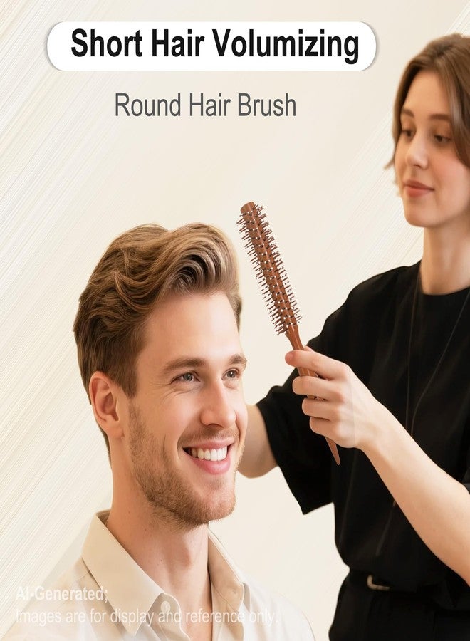 SUNBIRD Small Round Hair Brush for Short Hair Styling, Men & Women - Image 2