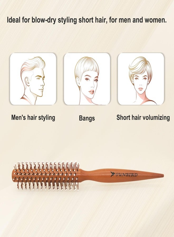 SUNBIRD Small Round Hair Brush for Short Hair Styling, Men & Women - Image 4