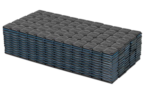 EASYBERG 1/4 oz Stick on Wheel Weights, Adhesive Back, Easy to Peel, 36 OZ/Box 144pcs, Black Tire Weight for Cars, Trucks, SUVs, Motorcycles, Low Profile - Image 1