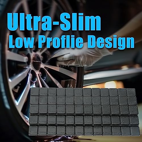 EASYBERG 1/4 oz Stick on Wheel Weights, Adhesive Back, Easy to Peel, 36 OZ/Box 144pcs, Black Tire Weight for Cars, Trucks, SUVs, Motorcycles, Low Profile - Image 4