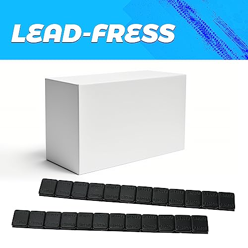 EASYBERG 1/4 oz Stick on Wheel Weights, Adhesive Back, Easy to Peel, 36 OZ/Box 144pcs, Black Tire Weight for Cars, Trucks, SUVs, Motorcycles, Low Profile - Image 5
