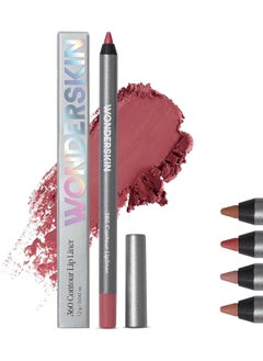 360 Contour Lip Liner Pencil, Nourishing Lip Liner Pencil, Long-Lasting, Waterproof And Transfer Protected (Rosewood)