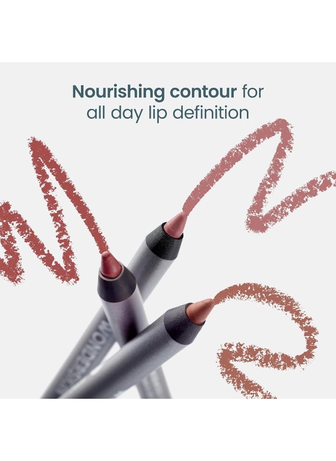 Wonderskin - 360 Contour Lip Liner Pencil, Nourishing Lip Liner Pencil, Long-Lasting, Waterproof And Transfer Protected (Rosewood) - Image 1