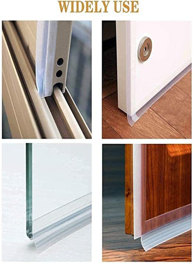 Tomex WZA Door Tape for Seal Window Sealing Tapes Silicone Door Strips Door Weather Seal Bottom Door Seal Silicone Door Tape (3 Meter/9.85ft) (Width: 45mm/1.38inch Transparent) - Image 4