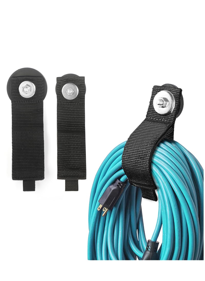 3 Pack Heavy Duty Magnetic Hook Straps for Extention Cords, 2.6-inch Magnet Hooks Heavy Duty Magnetic Hangers Cable Straps Holder Stick to Metal Pegboard, Great for Storage Wires Cords Hoses  - Image 1