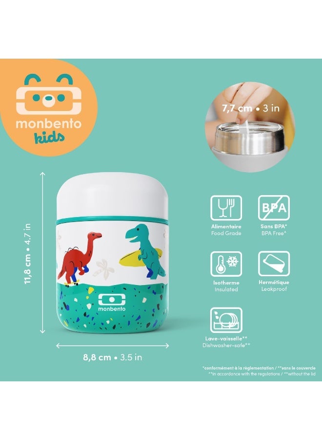 monbento - Children's Insulated Lunch Box MB Capsule Blue Dino - Image 4