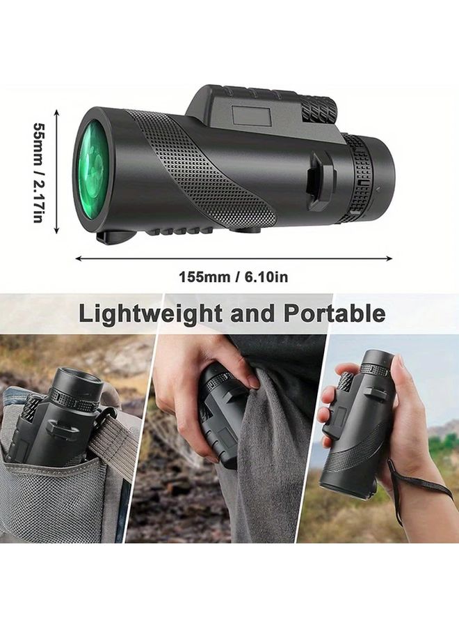 10x42 Monocular Telescope With Tripod And Phone Holder For Outdoor Observation - Image 3