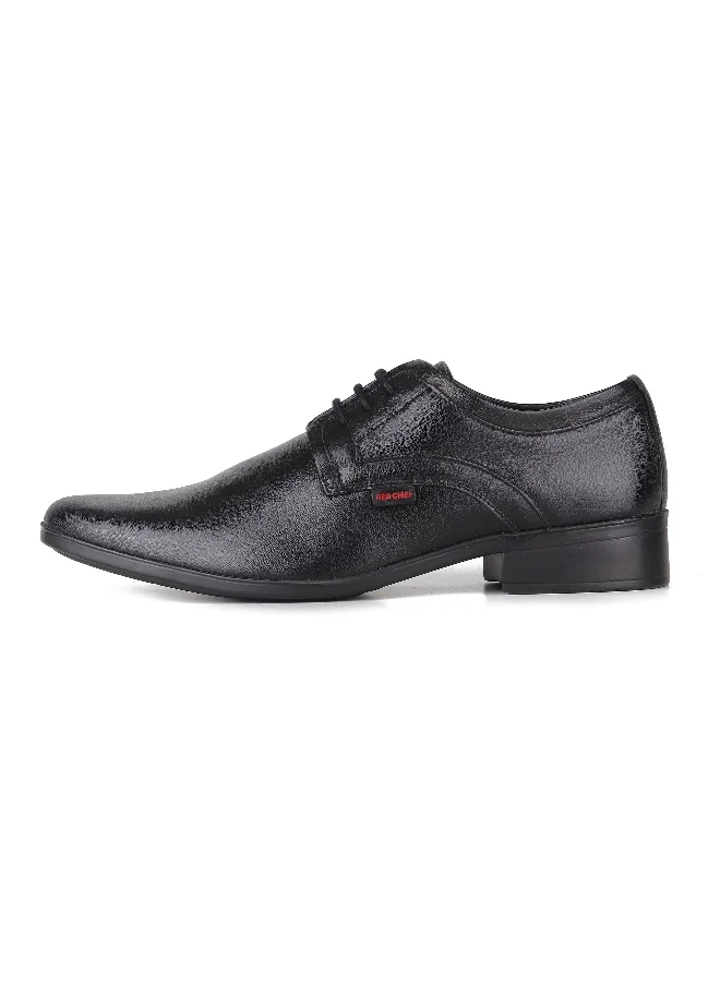 Red Chief Black Low Ankle Lace Up Formal Shoe - Rc3496 001