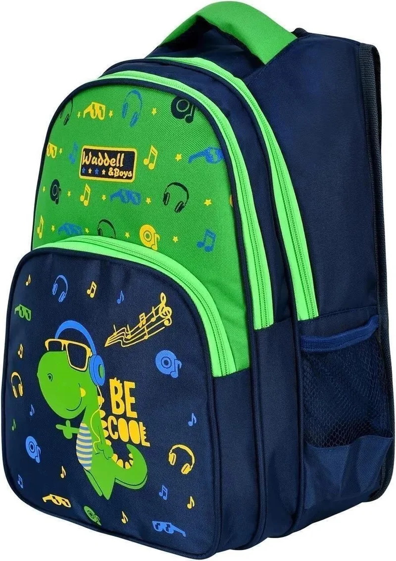 Masho Trend Be Cool Dino School Bag + Nutrition + Water Bottle - Dinosaur Bag Boys Primary School Bag Dino Bag