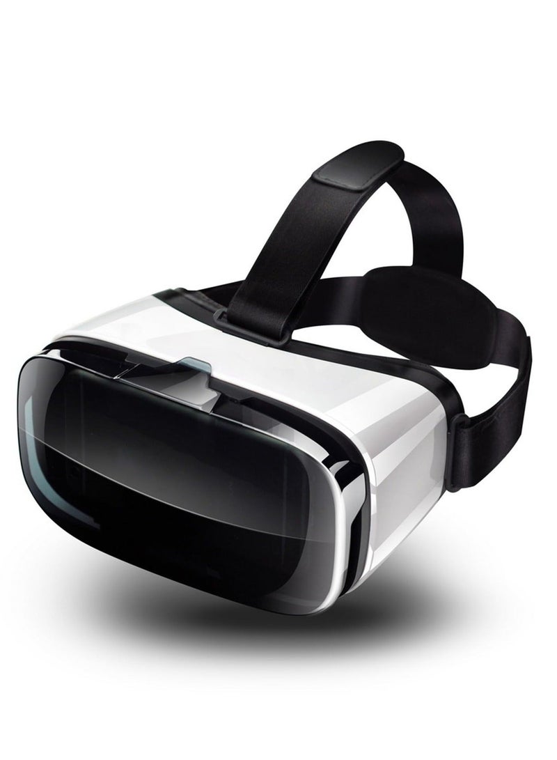 سماعة الواقع الافتراضي ثلاثية الأبعاد للأطفال والكبار، نظارات الواقع الافتراضي للهواتف الذكية 4.5-6.3 بوصة، عدسات عالية الدقة مضادة للزرقاء لحماية العينين للهواتف الذكية من سامسونج وأندرويد - Image 1