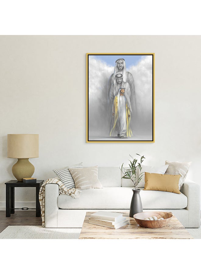 Art Decor Framed Canvas Wall Art of Famous Person in UAE Abu Dhabi Print Wall Decor for Office Living Room Gifting - Image 3