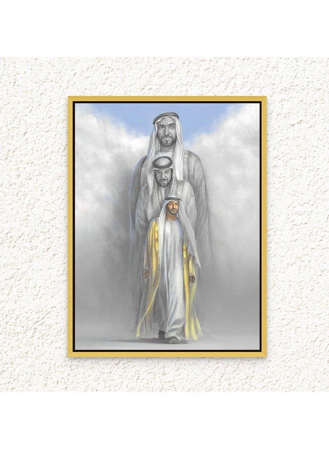 Art Decor Framed Canvas Wall Art of Famous Person in UAE Abu Dhabi Print Wall Decor for Office Living Room Gifting - Image 1