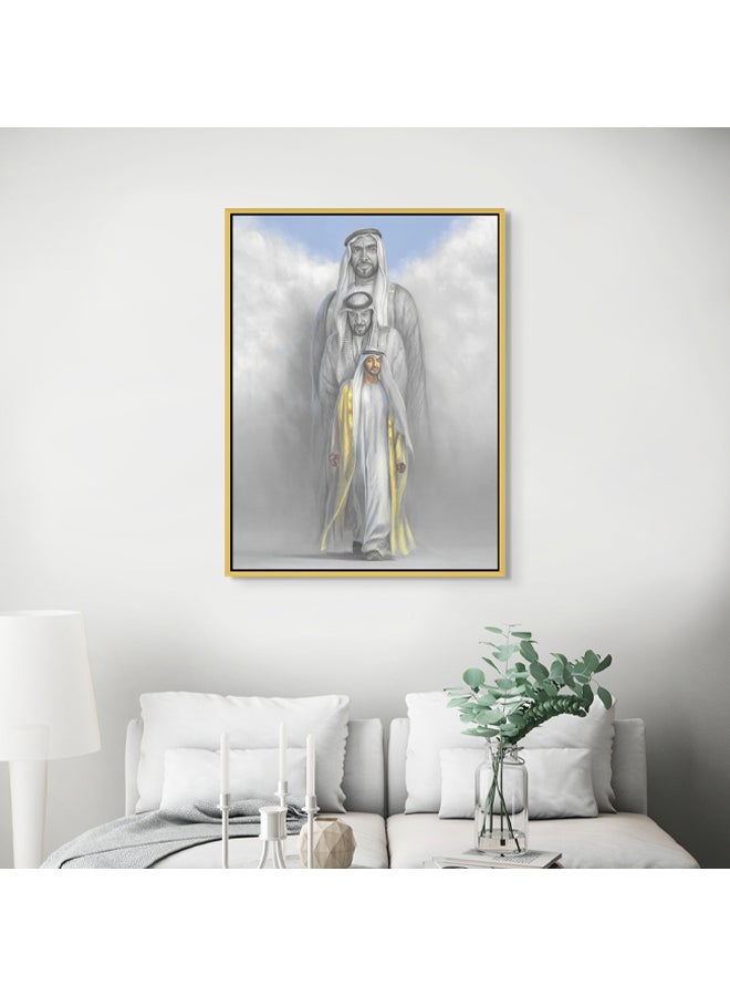 Art Decor Framed Canvas Wall Art of Famous Person in UAE Abu Dhabi Print Wall Decor for Office Living Room Gifting - Image 2