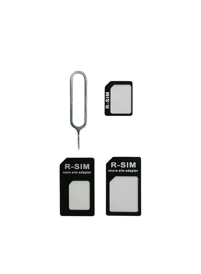 مجموعة من 3 محولات بطاقة SIM Nano Micro - مجموعة محول قياسية 4 في 1 مع دبوس إخراج صينية فولاذية - Image 3