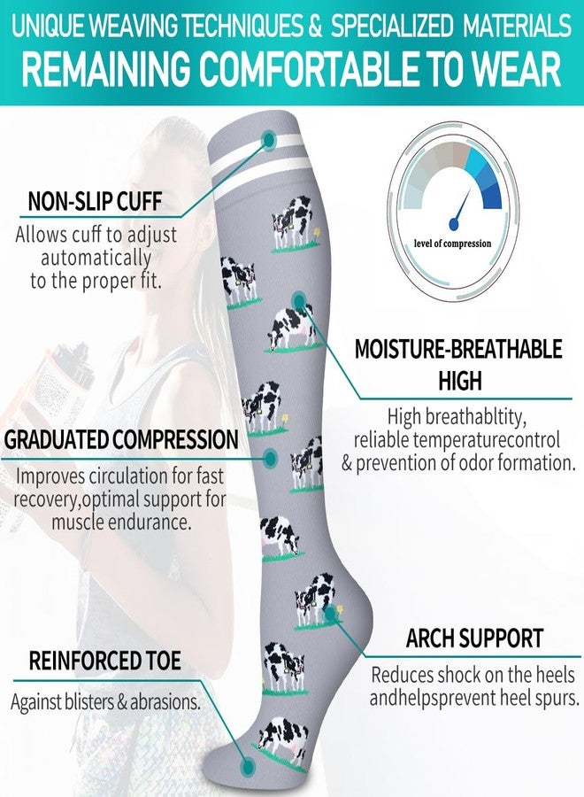COOLOVER Copper Compression Socks for Women and Men(6 Pairs)-Best Support for Running, Athletic, Nursing, Travel - Image 5