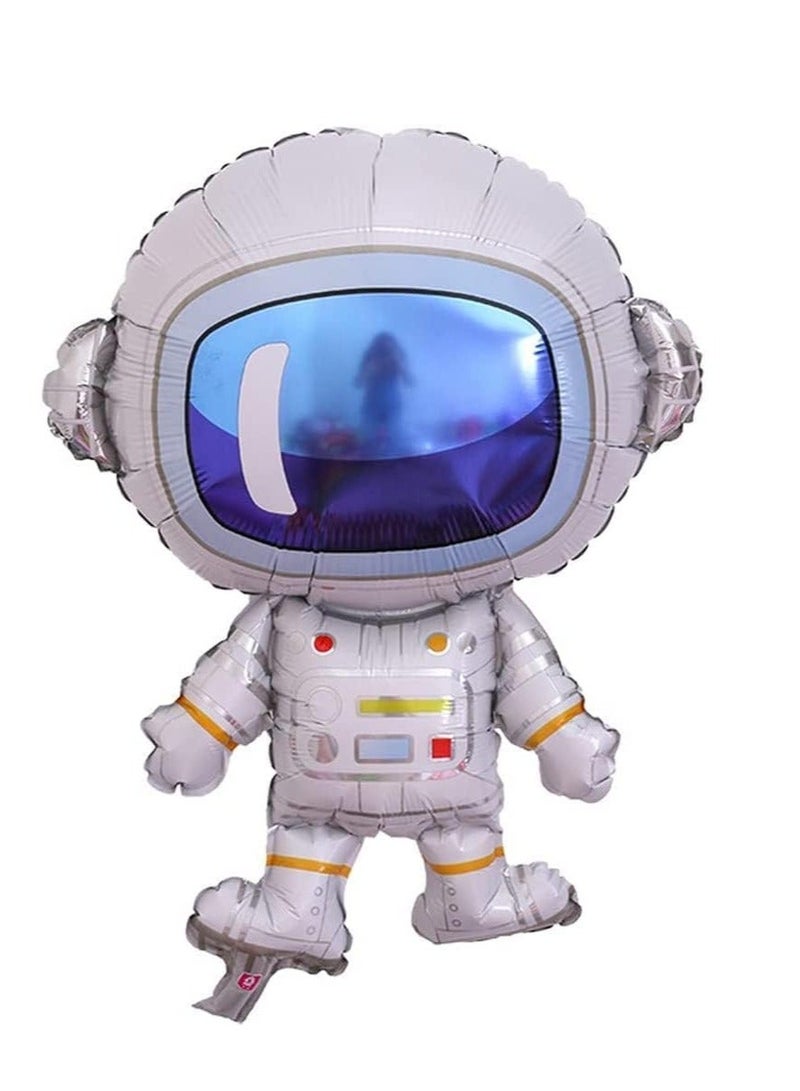 4Pcs Cute Large Size Outer Space Cartoon Balloons Astronaut Balloons Rocket Balloons for Planet Themed Party Supplies Shower Birthday Party - Image 3