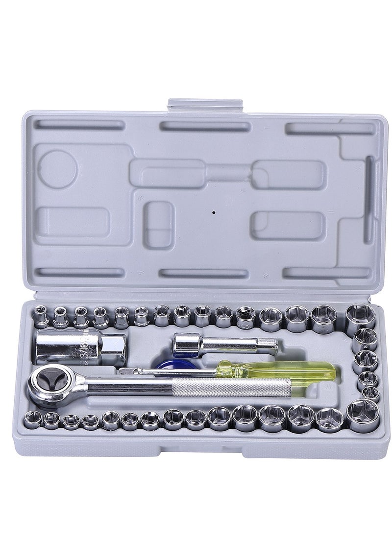 LAWAZIM 40-Piece Combination Socket Wrench Set  - Image 1