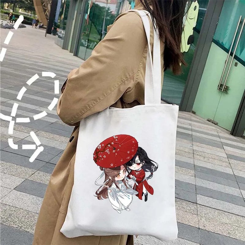 Tian Guan Ci Fu Tianguan Blessing Animation Canvas Bag Shopping Tote Bag Huacheng Shilian Ghost King Umbrella Bag 1 - Image 2