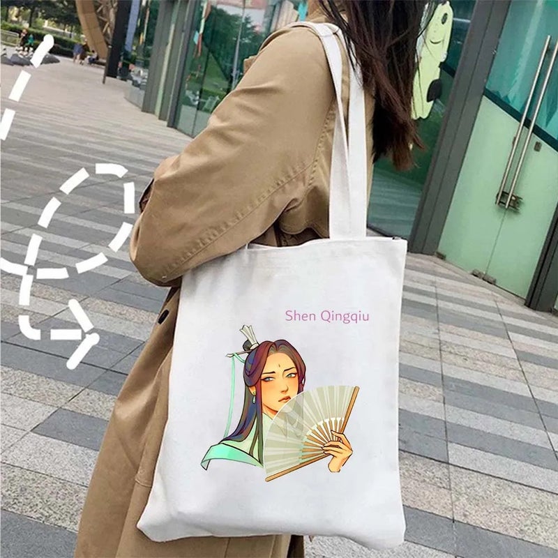 Tian Guan Ci Fu Tianguan Blessing Animation Canvas Bag Shopping Tote Bag Huacheng Shilian Ghost King Umbrella Bag 1 - Image 3