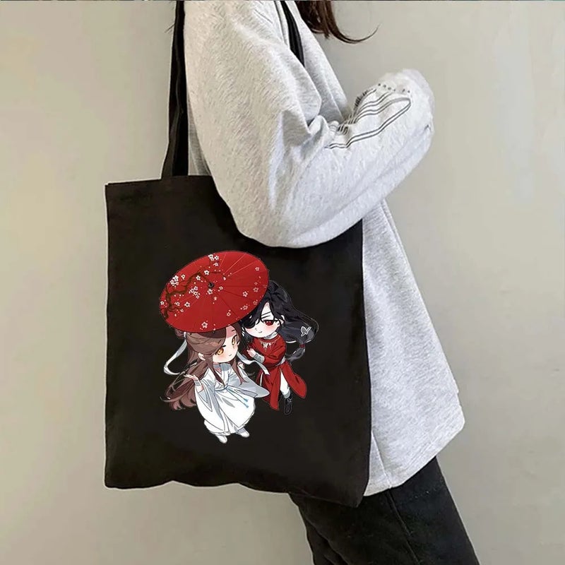 Tian Guan Ci Fu Tianguan Blessing Animation Canvas Bag Shopping Tote Bag Huacheng Shilian Ghost King Umbrella Bag 1 - Image 4