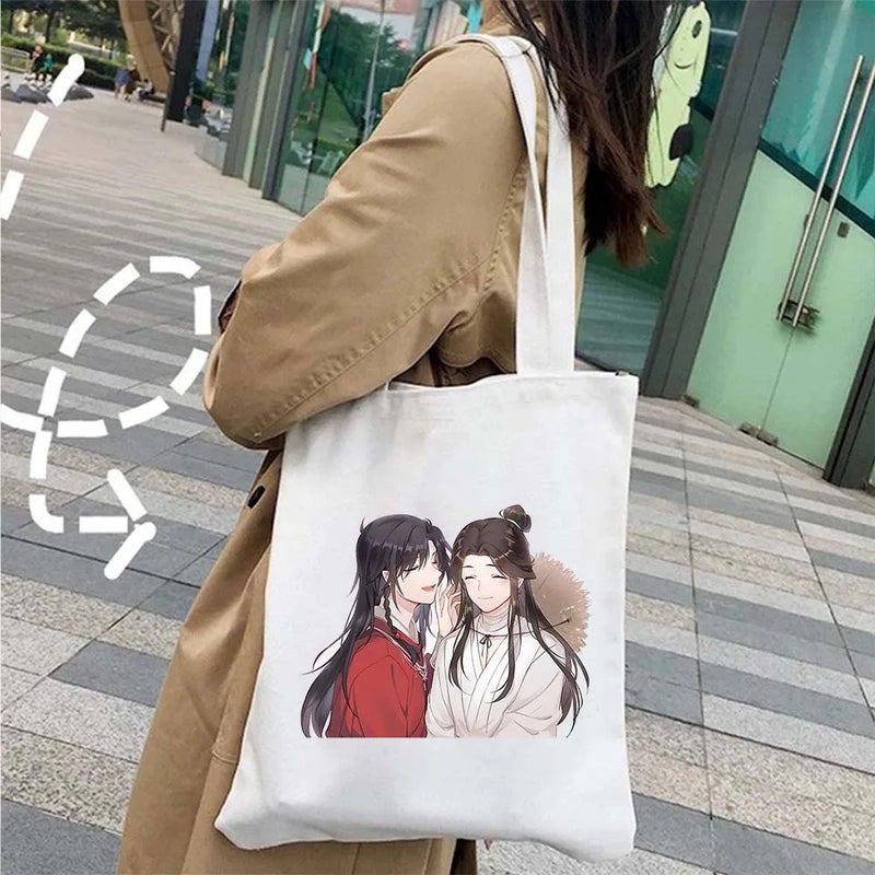 Tian Guan Ci Fu Tianguan Blessing Animation Canvas Bag Shopping Tote Bag Huacheng Shilian Ghost King Umbrella Bag 1 - Image 1