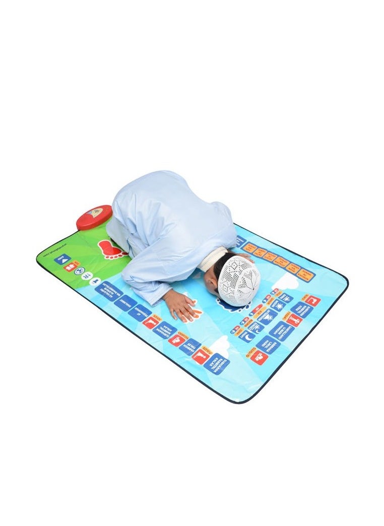 Zaros Smart Interactive Electronic Prayer Mat for Muslim Prayer – Educational Salah Learning Mat with Voice Guidance & Touch Sensors  - Image 1