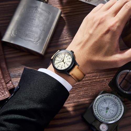 Getalia Italian leather Watch Band Tuscany Natural Vegetable-Tanned Full Grain Genuine Leather, Skin-Safe, Quick Release Replacement Watch Straps for Men and Women Thick and Soft (Natural：Width-19mm) - Image 4