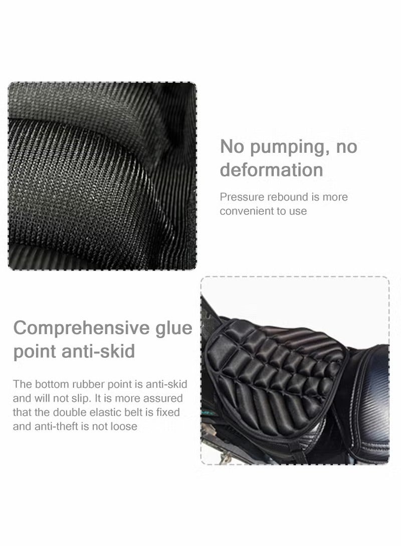 Generic Motorcycle Gel Seat Pad, Motorcycle Seat Cushion, Pressure Relief Seat Pad Protector for Cruiser Touring Saddles  - Image 4