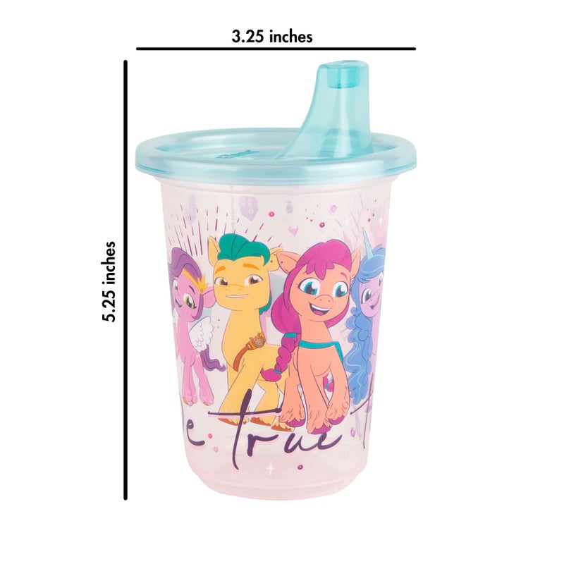 The First Years Take & Toss My Little Pony Sippy Cups - Reusable Toddlers Cups with Lids - Kids Party Pack with 2 Travel Caps - 10 Oz - 10 Count - Image 3