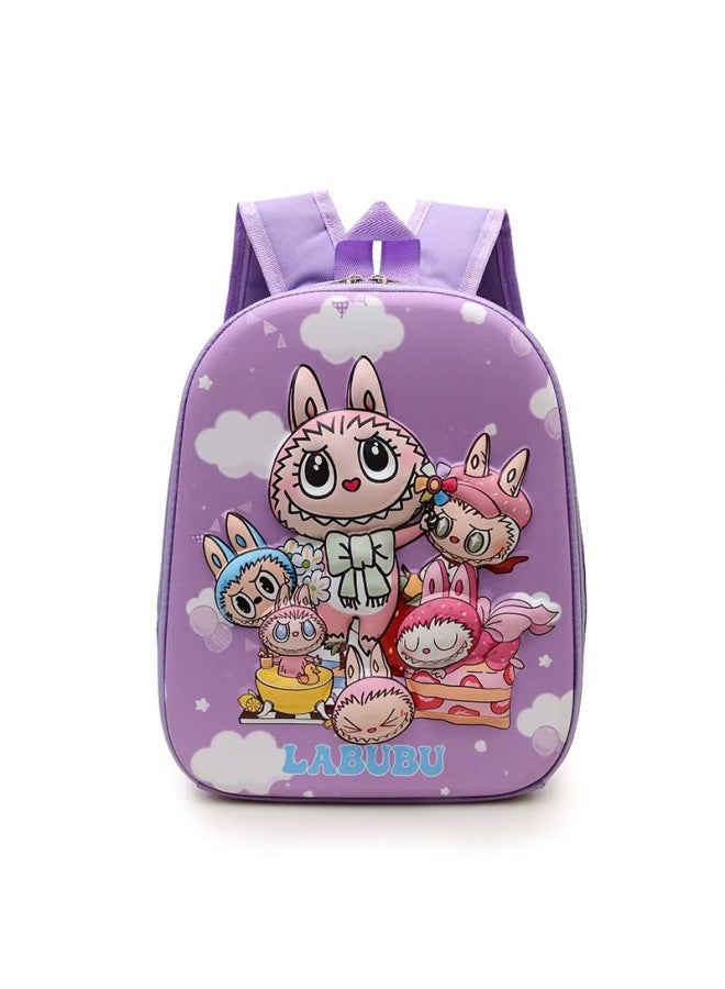 Cute Cartoon Rabbu Boys And Girls Backpack Kindergarten Schoolbag Outdoor Hard Shell Small Bag-Color:Section 28  - Image 1