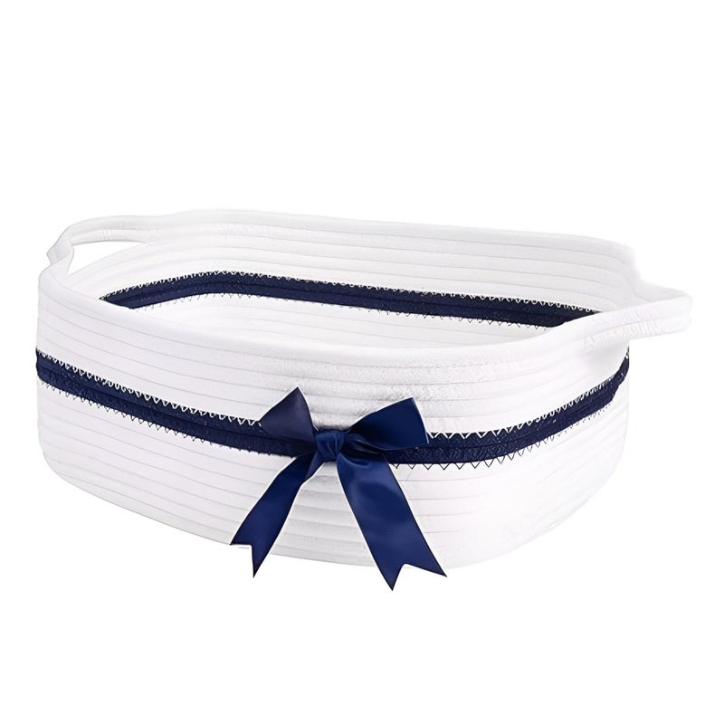 Multicolored basket-a small basket for storage and purposes, ideal for packing and gifts for nursery decor, 33×25×12 cm, stylish and practical multicolored and versatile - Image 2