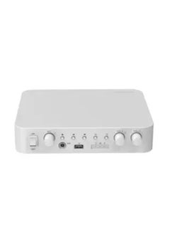 HIKVISION Hikvision Analog Amplifier 60Watts Bluetooth, USB flash drive, microphone, and RCA, with flexible and convenient operation, Support two-channel audio mixing output, White  - Image 1