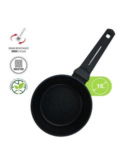 FERRO Fissman Sauce Pan Ferro 16x8.5Cm/1.45L without Glass Lid & Induction Bottom Durable Non Stick Saucepan Ideal for Sauces Boiling and Everyday Cooking Kitchen Essential (Aluminium With Non Stick Coating)  - Image 5