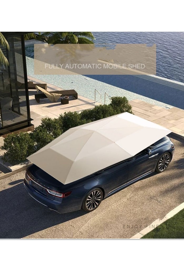 Generic Auto Folding Car Umbrella - Remote Controlled Portable Umbrella Cover for SUV/Car, Windproof & Anti-theft Design -- silver 4.2 M  - Image 5