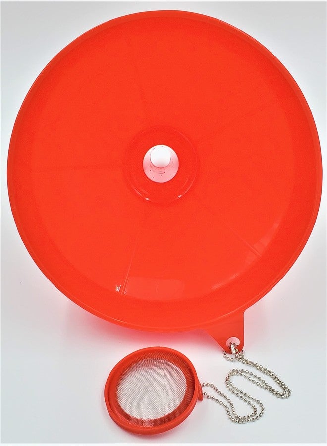 TitanOwl 8" Plastic Brewing Cooking Oil Funnel with Attached Screen Reusable Mesh Filter Strainer - Image 5