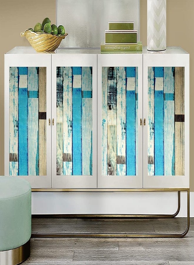 HOMEMATES Self-Adhesive Wallpaper Waterproof Old Furniture Vinyl Stickers Wooden Door Wardrobe Desktop PVC Wall Papers 45 X 304 CM- (Wooden Plank 2) - Image 2