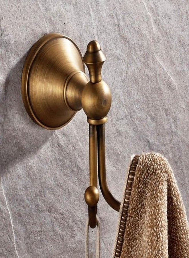 LightInTheBox Vintage Antique Brass Hooks Wall, Novelty Design Brass Finish Elegant Wall-Mounted Robe Hook for Bathroom Kitchen Bedroom Accessories Decor Double Hooks Christmas Stocking Holders - Image 2